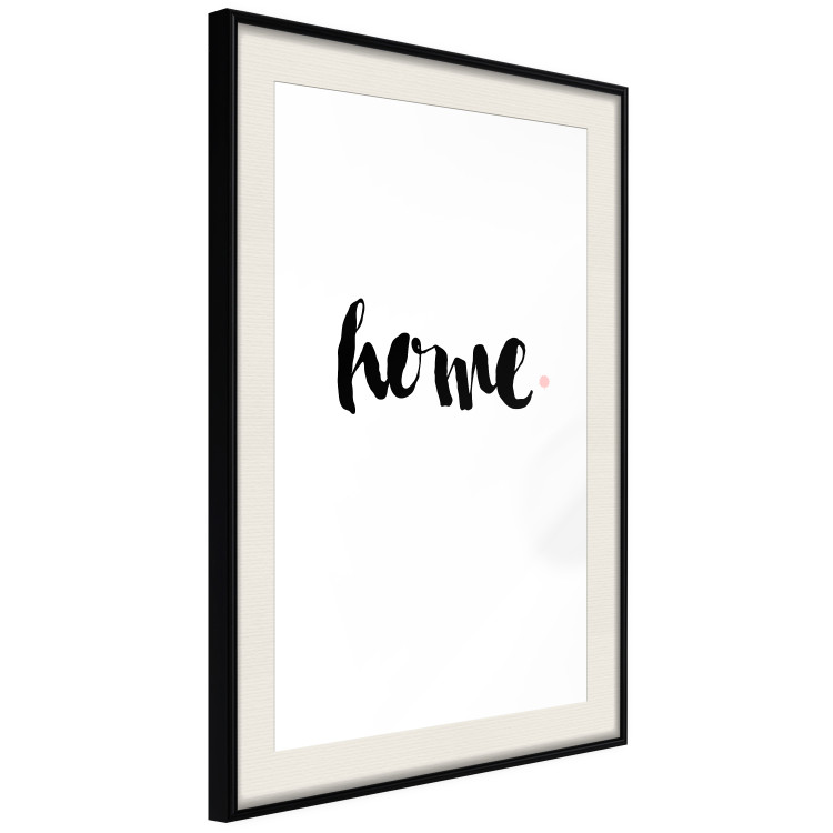 Wall Poster Home and Dot - artistic English text on a white background 122901 additionalImage 3
