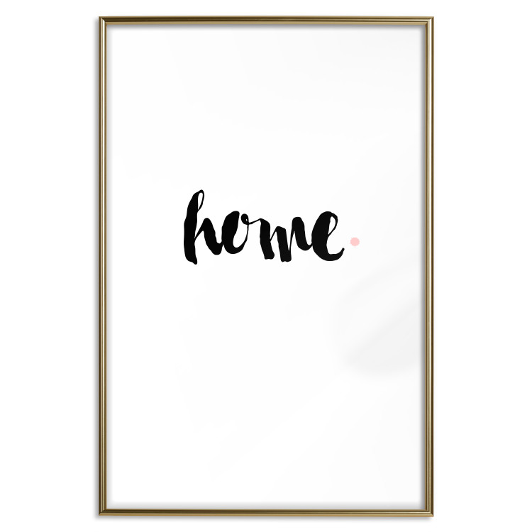 Wall Poster Home and Dot - artistic English text on a white background 122901 additionalImage 14