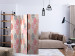 Room Divider Spring Leaves - striped geometric shapes in pastel colors 123001 additionalThumb 4