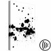 Canvas Art Print Blots on the wall - black and white minimalist graphics with a pattern 123501 additionalThumb 6