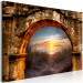 Canvas Print Sunset under the arcade - photograph with the sea, dunes and beach 124001 additionalThumb 2