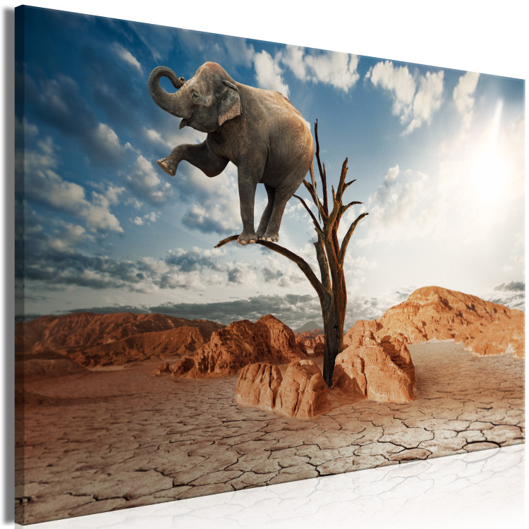 Canvas Print Surreal Elephant (1 Part) Wide 126201 additionalImage 2