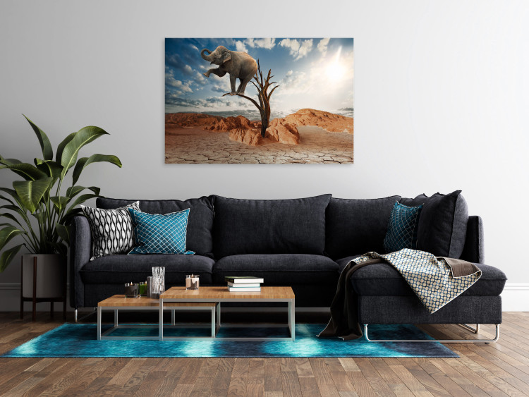 Canvas Print Surreal Elephant (1 Part) Wide 126201 additionalImage 3