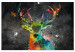 Canvas Rainbow Deer (1 Part) Wide 126901