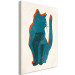 Canvas Print Cat Moods (1-part) vertical - animal abstraction on a light background 129601 additionalThumb 2