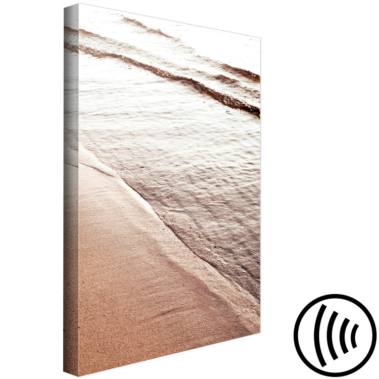 Canvas Art Print September Rhythm (1-piece) Vertical - sepia beach landscape 129701 additionalImage 6