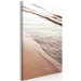 Canvas Art Print September Rhythm (1-piece) Vertical - sepia beach landscape 129701 additionalThumb 2