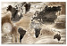 Large canvas print Desert Map [Large Format] 130301