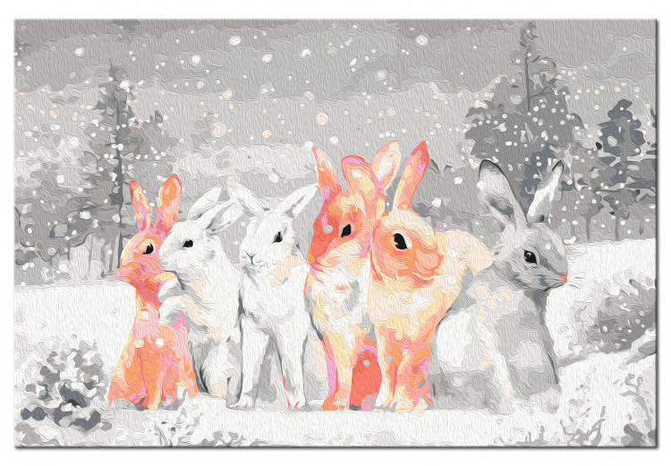 Paint by Number Kit Winter Bunnies 130701 additionalImage 6