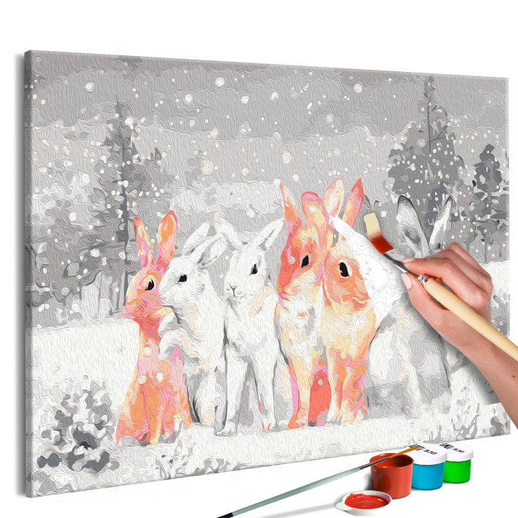 Paint by Number Kit Winter Bunnies 130701 additionalImage 3