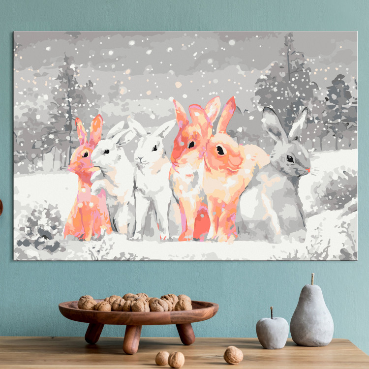 Paint by Number Kit Winter Bunnies 130701 additionalImage 2