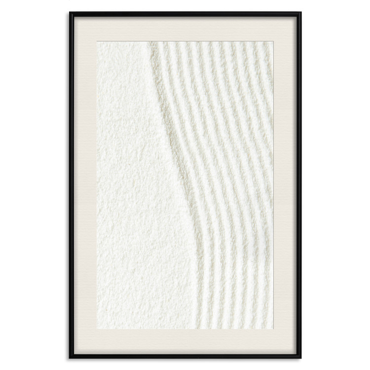 Wall Poster Harmony in Nature - composition of white sand arranged in smooth waves 131801 additionalImage 24