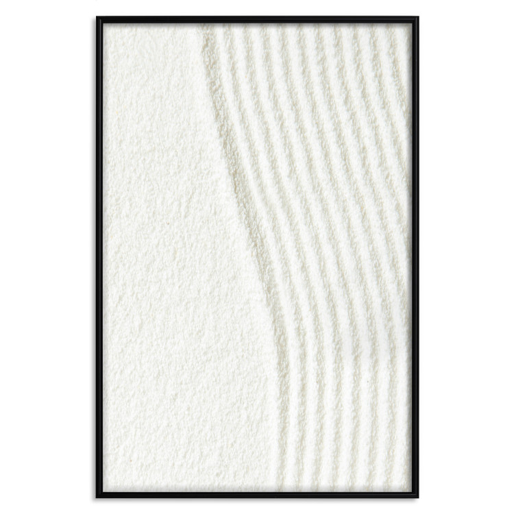 Wall Poster Harmony in Nature - composition of white sand arranged in smooth waves 131801 additionalImage 25