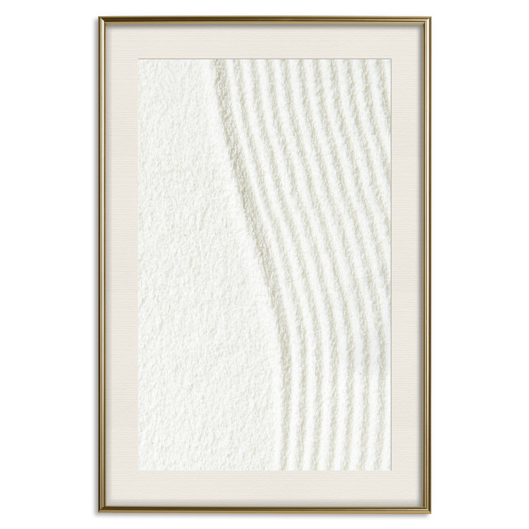 Wall Poster Harmony in Nature - composition of white sand arranged in smooth waves 131801 additionalImage 23