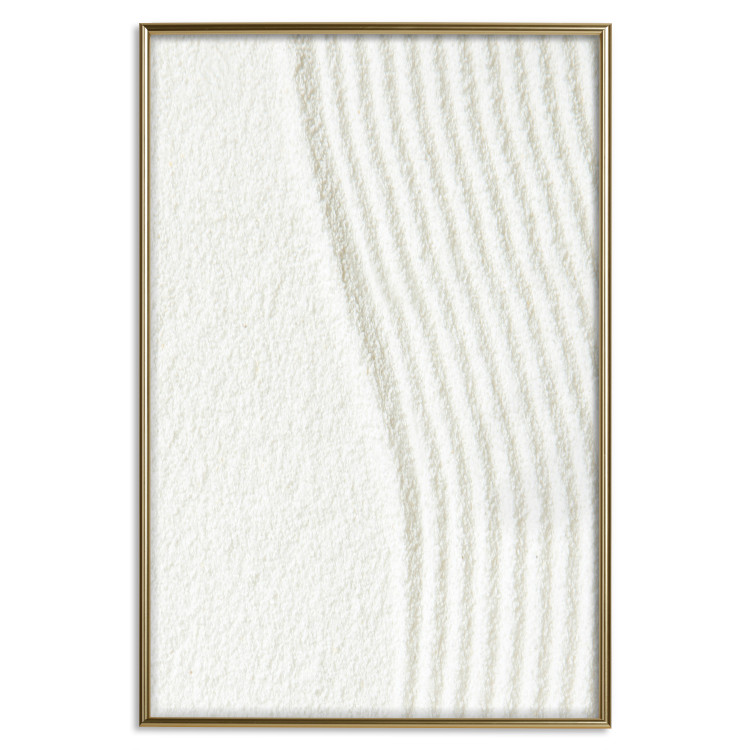 Wall Poster Harmony in Nature - composition of white sand arranged in smooth waves 131801 additionalImage 16
