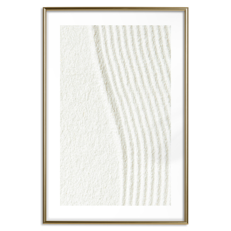 Wall Poster Harmony in Nature - composition of white sand arranged in smooth waves 131801 additionalImage 26