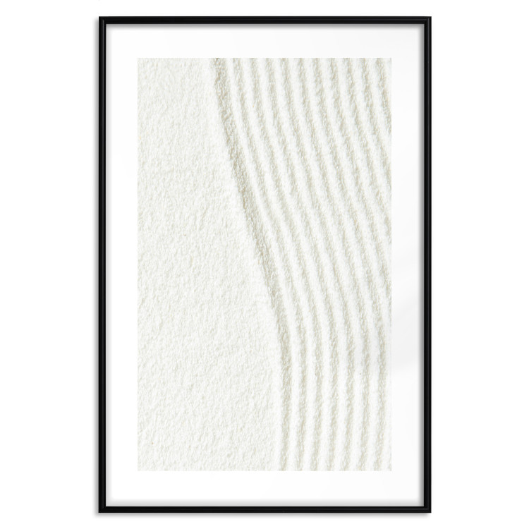 Wall Poster Harmony in Nature - composition of white sand arranged in smooth waves 131801 additionalImage 27