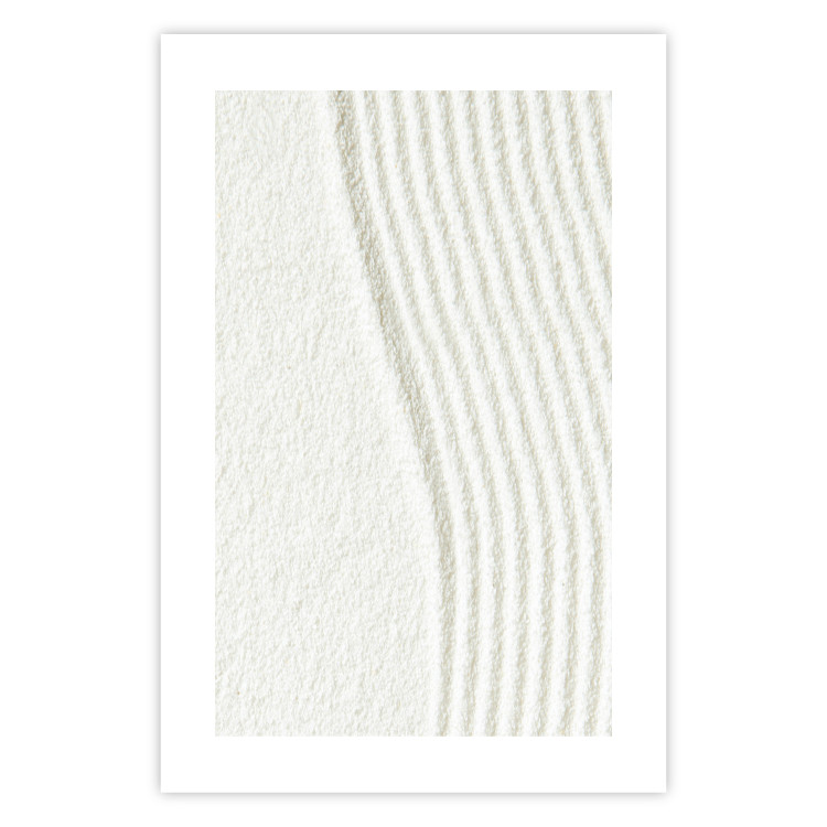 Wall Poster Harmony in Nature - composition of white sand arranged in smooth waves 131801 additionalImage 15
