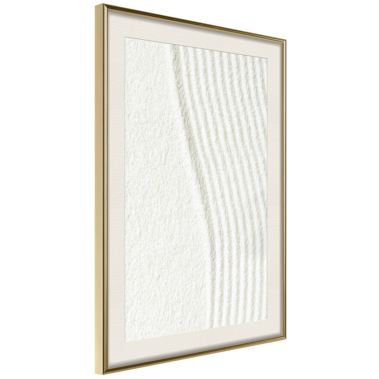 Wall Poster Harmony in Nature - composition of white sand arranged in smooth waves 131801 additionalImage 3