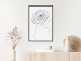 Poster Reversed Glance - black line art of a woman with flowers in her hair 132201 additionalThumb 4