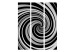 Room Separator Black and white swirl (3-piece) - black and white abstract swirl 132701 additionalThumb 3