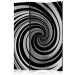 Room Separator Black and white swirl (3-piece) - black and white abstract swirl 132701
