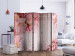 Room Separator Pink Apple Blossoms II (5-piece) - romantic light composition 132801 additionalThumb 2