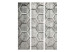 Room Divider Platinum Cubes (3-piece) - gray geometric pattern on concrete 132901 additionalThumb 3