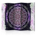 Room Divider Screen Round Stained Glass (Purple) II (5-piece) - background in ethnic ornaments 133401