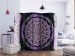 Room Divider Screen Round Stained Glass (Purple) II (5-piece) - background in ethnic ornaments 133401 additionalThumb 2