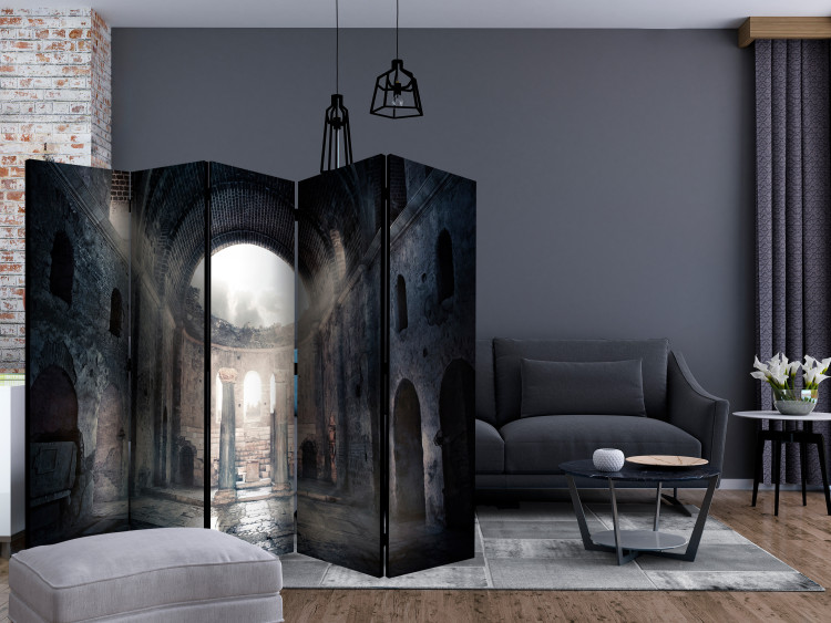 Folding Screen Chamber of Secrets II - dilapidated brick building in a dark style 133801 additionalImage 4