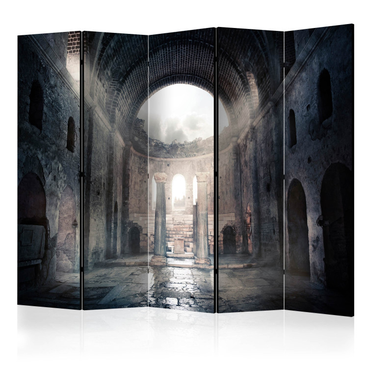 Folding Screen Chamber of Secrets II - dilapidated brick building in a dark style 133801