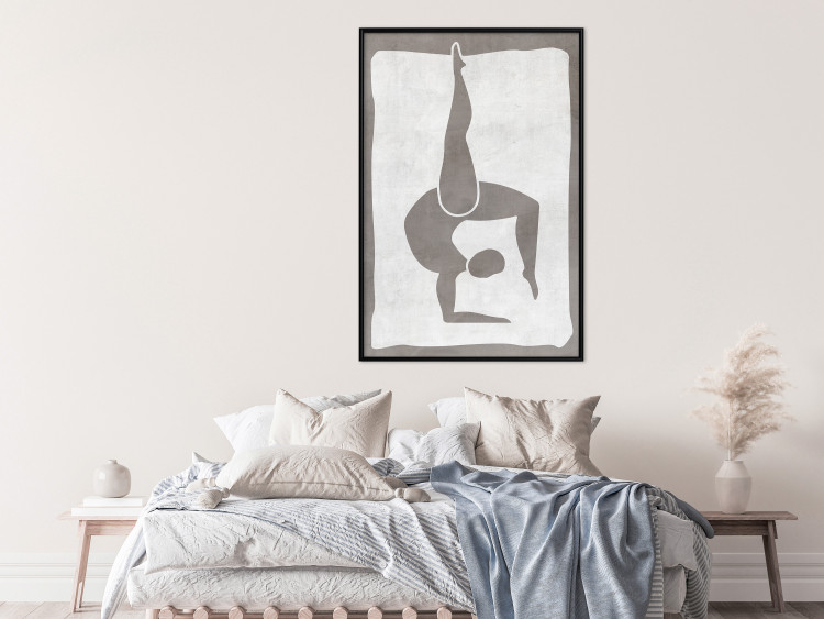 Wall Poster Gymnast - contorted silhouette of a woman in an abstract motif 134201 additionalImage 4