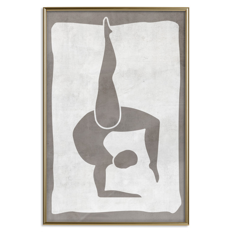 Wall Poster Gymnast - contorted silhouette of a woman in an abstract motif 134201 additionalImage 18