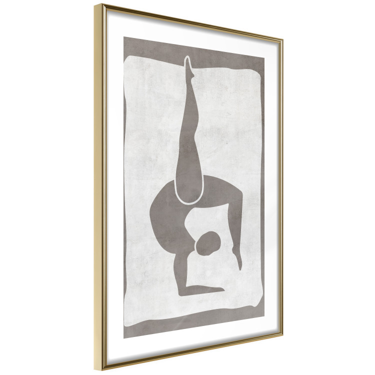 Wall Poster Gymnast - contorted silhouette of a woman in an abstract motif 134201 additionalImage 7