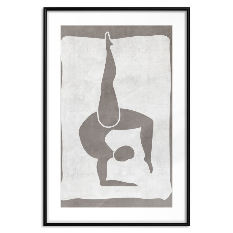 Wall Poster Gymnast - contorted silhouette of a woman in an abstract motif 134201 additionalImage 17