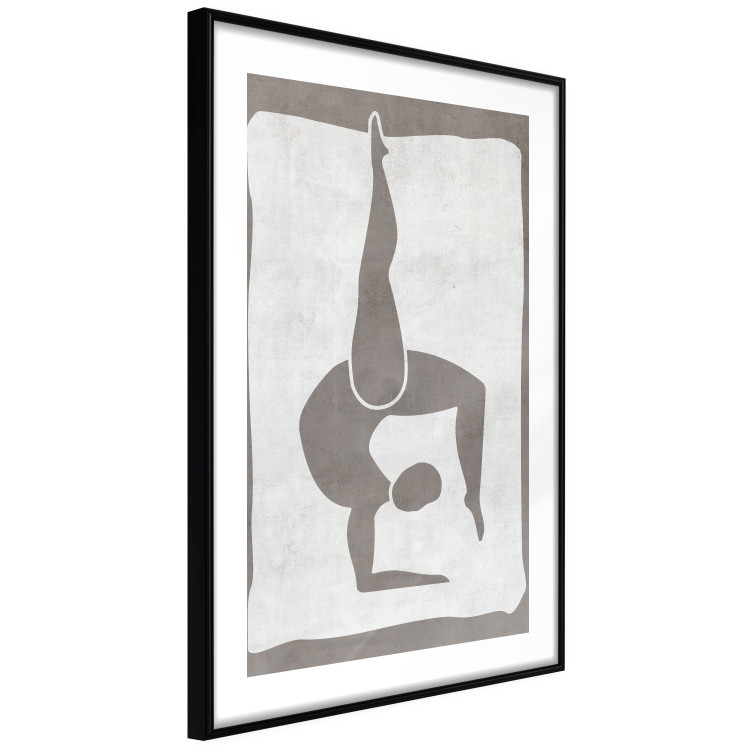 Wall Poster Gymnast - contorted silhouette of a woman in an abstract motif 134201 additionalImage 6