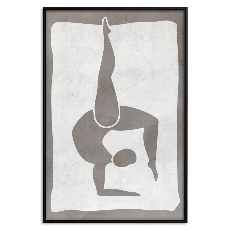 Wall Poster Gymnast - contorted silhouette of a woman in an abstract motif 134201 additionalImage 19