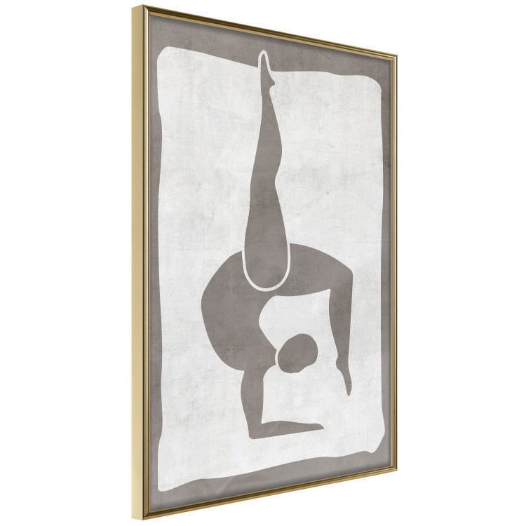 Wall Poster Gymnast - contorted silhouette of a woman in an abstract motif 134201 additionalImage 12