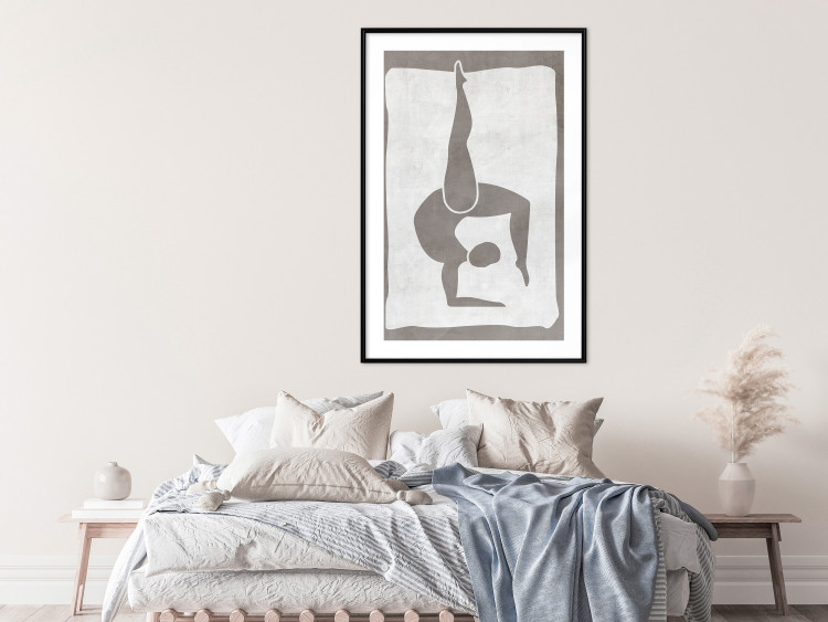 Wall Poster Gymnast - contorted silhouette of a woman in an abstract motif 134201 additionalImage 16