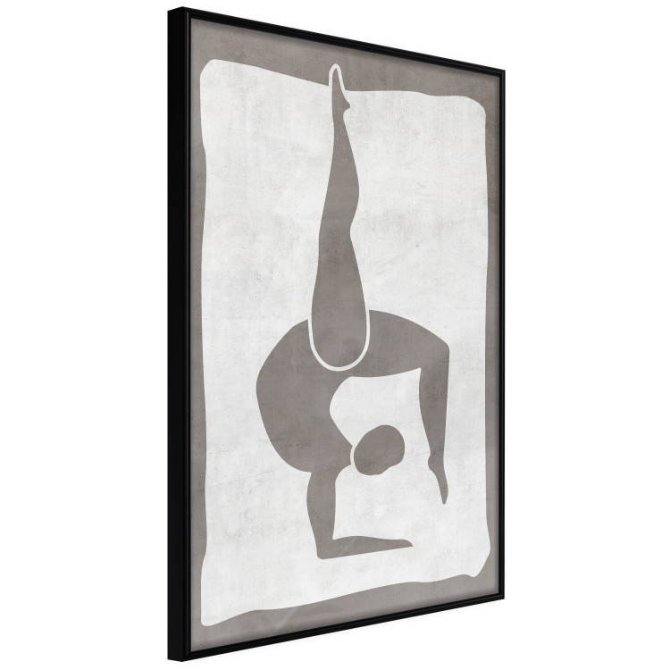 Wall Poster Gymnast - contorted silhouette of a woman in an abstract motif 134201 additionalImage 11