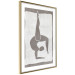 Wall Poster Gymnast - contorted silhouette of a woman in an abstract motif 134201 additionalThumb 7