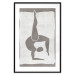 Wall Poster Gymnast - contorted silhouette of a woman in an abstract motif 134201 additionalThumb 17