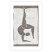 Wall Poster Gymnast - contorted silhouette of a woman in an abstract motif 134201 additionalThumb 14