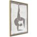 Wall Poster Gymnast - contorted silhouette of a woman in an abstract motif 134201 additionalThumb 12