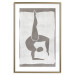 Wall Poster Gymnast - contorted silhouette of a woman in an abstract motif 134201 additionalThumb 20