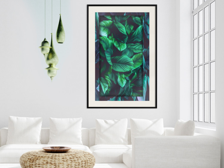 Poster Dangerous Jungle - green composition of leaves in a tropical motif 134501 additionalImage 24