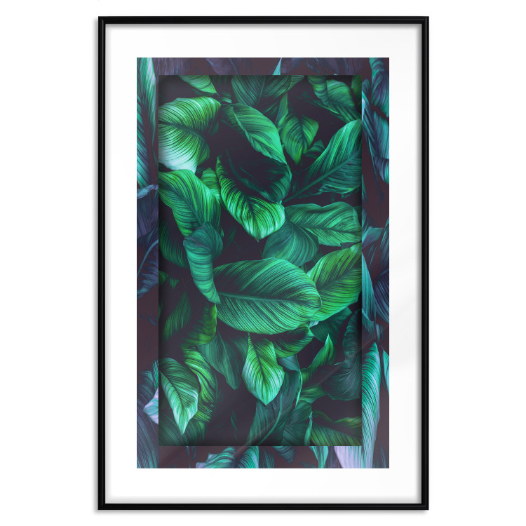 Poster Dangerous Jungle - green composition of leaves in a tropical motif 134501 additionalImage 15