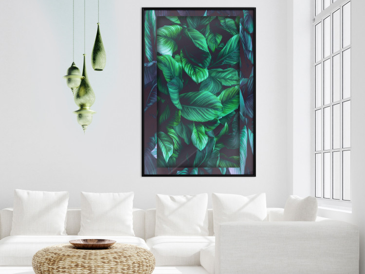 Poster Dangerous Jungle - green composition of leaves in a tropical motif 134501 additionalImage 4
