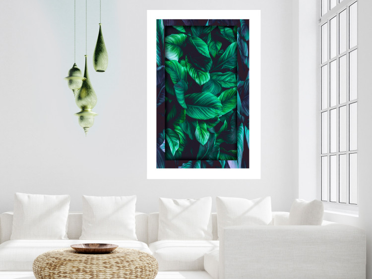 Poster Dangerous Jungle - green composition of leaves in a tropical motif 134501 additionalImage 5